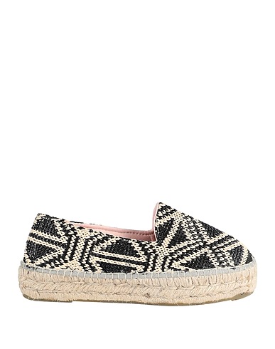 MANEBÍ Espadrilles Black Textile fibres