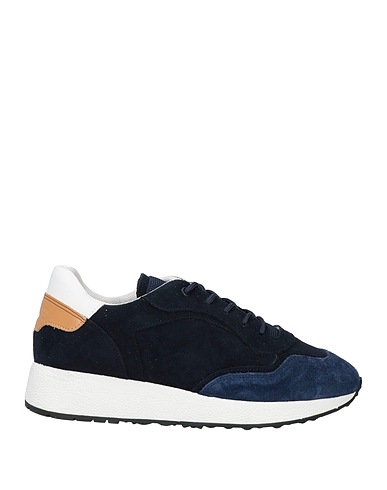 PACIOTTI 4US Sneakers Blu navy Pelle, Fibre tessili