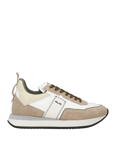PACIOTTI 4US Sneakers Grey Leather, Textile fibres