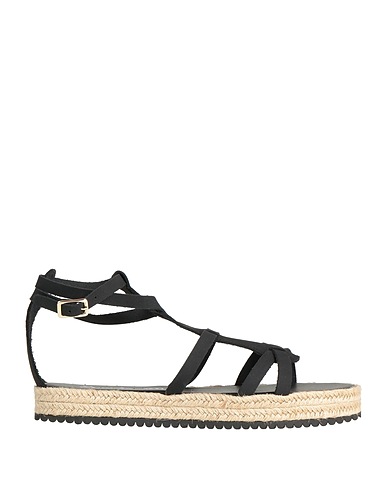 SANDIA Espadrillas Nero Pelle
