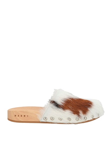 MARNI Mules und Clogs Off white Leder