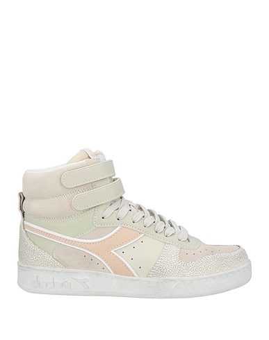 DIADORA Sneakers Beige Leather, Textile fibres