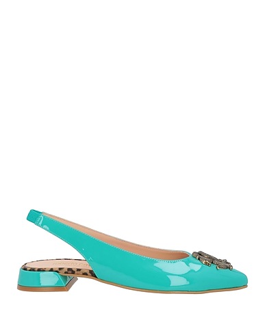 ROBERTO CAVALLI Ballet flats Turquoise Soft Leather