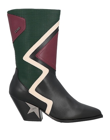 LIU •JO Ankle boot Military green Leather