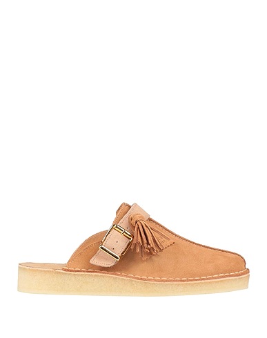 CLARKS ORIGINALS ミュール＆サボサンダル TREK MULE
 サンド 革（なめし加工） 100%