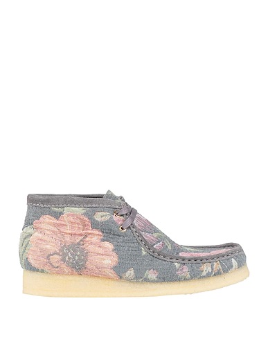 CLARKS Ankle boot WALLABEE BOOT
 Pastel blue Leather, Textile fibres