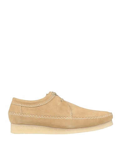 CLARKS Laced shoes WEAVER
 Beige 100% Leather