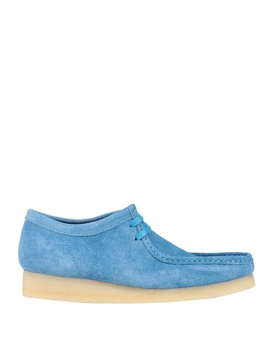 CLARKS Laced shoes WALLABEE
 Azure 100% Leather