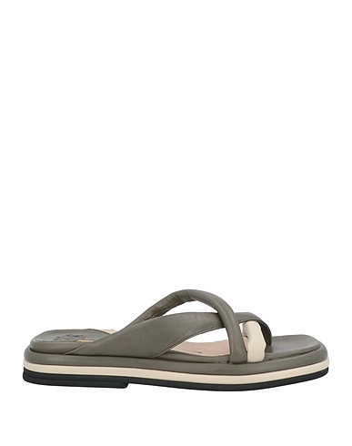 IXOS Flip flops Military green Soft Leather