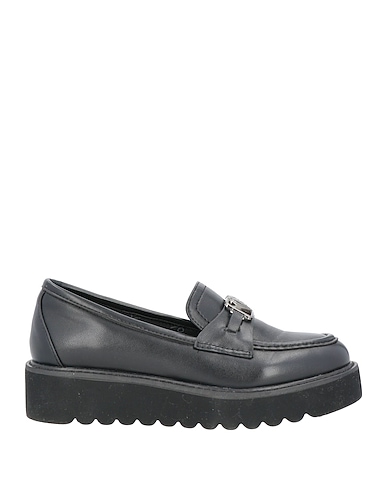 TUA BY BRACCIALINI Loafers Black Textile fibers