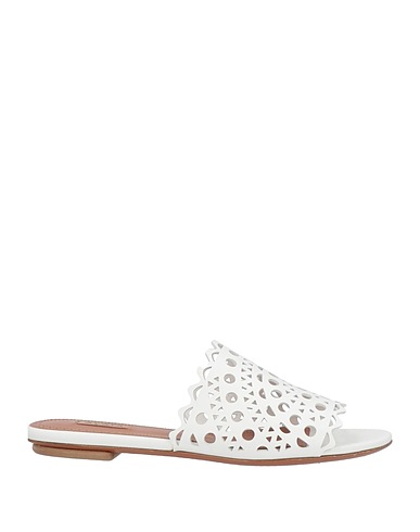 ALAÏA Sandali Bianco Pelle