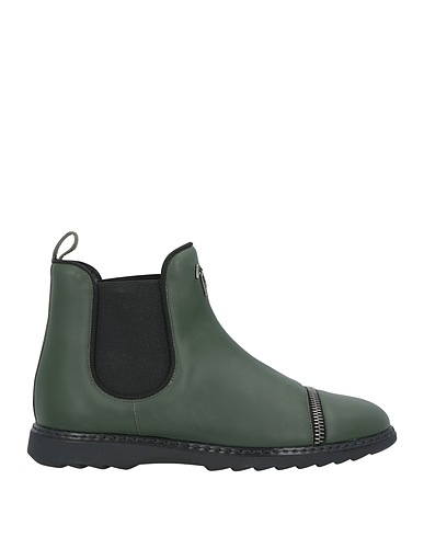 GIUSEPPE ZANOTTI Stivaletti Verde scuro Pelle
