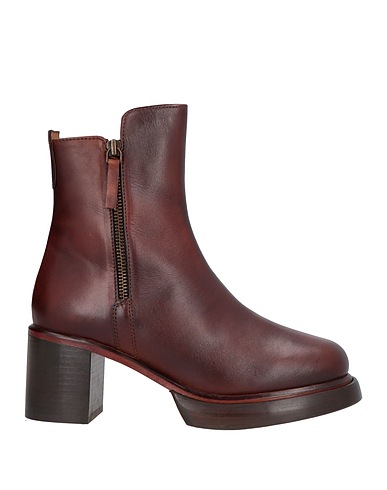 EMANUÉLLE VEE Stiefelette Schokobraun Leder
