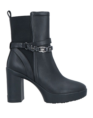 LIU •JO Ankle boot Black Textile fibers