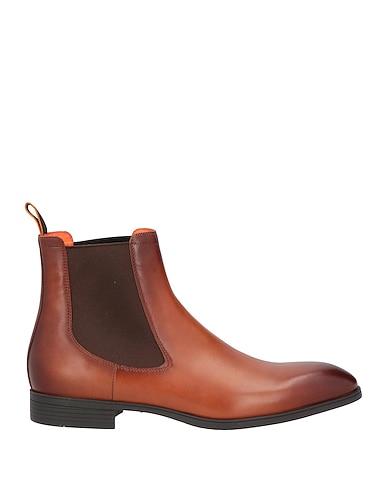 SANTONI Ankle boot Tan Leather