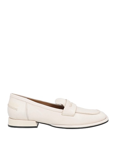 EMANUÉLLE VEE Loafers Off white Soft Leather