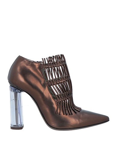 MALLONI Ankle boot Bronze Leather