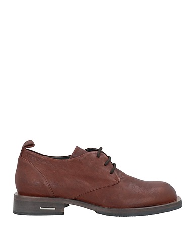 MALLONI Laced shoes Brown Soft Leather
