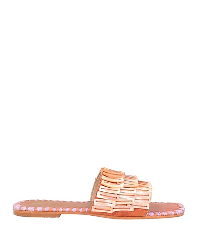 DE SIENA Sandals Rust Textile fibres