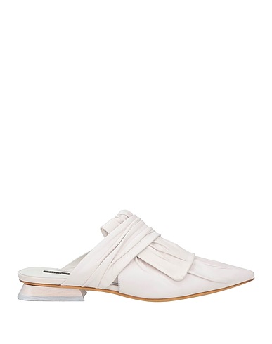 MALLONI Mules and clogs Off white Soft Leather