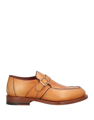 SANTONI Loafers Tan Soft Leather
