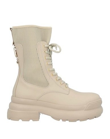 LIU •JO Ankle boot Beige Textile fibers