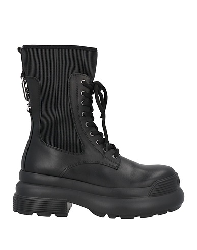 LIU •JO Ankle boot Black Textile fibers