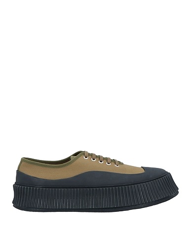 JIL SANDER Sneakers Military green Textile fibres