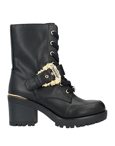 VERSACE JEANS COUTURE Ankle boot Black Textile fibres