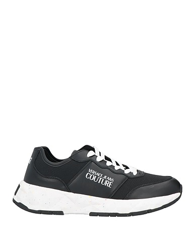 VERSACE JEANS COUTURE Sneakers Black Soft Leather, Nylon