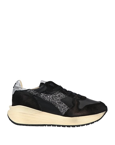 DIADORA HERITAGE Sneakers Black Leather, Textile fibers