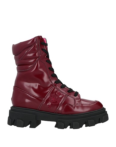 CHIARA FERRAGNI Ankle boot Burgundy Textile fibres