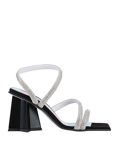 CHIARA FERRAGNI Sandals Silver Textile fibers