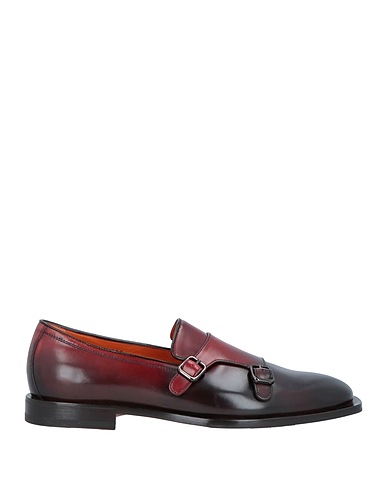SANTONI Loafers Dark brown Soft Leather