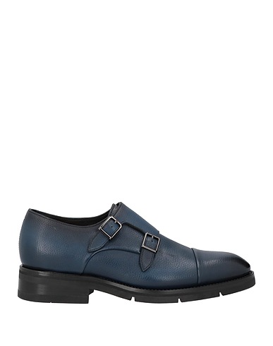 SANTONI Mocassino Blu navy Pelle