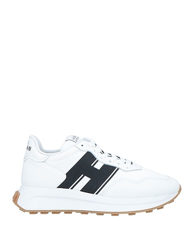 HOGAN Sneakers White Soft Leather, Textile fibres