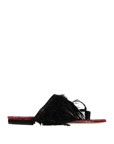 NORA BARTH Flip flops Black Textile fibres