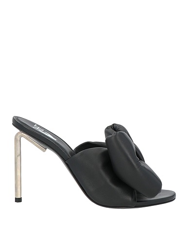 OFF-WHITE™ Sandals Black Soft Leather