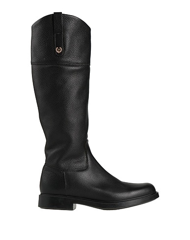 POLLINI Stiefel Schwarz Leder