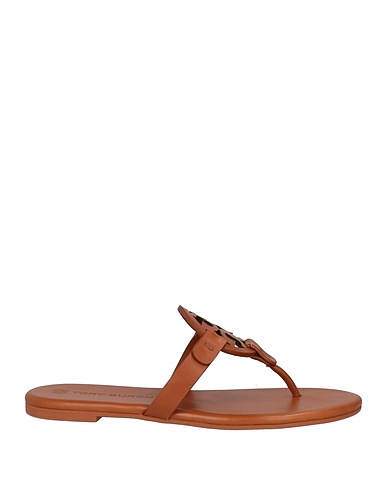 TORY BURCH Flip flops Tan Calfskin