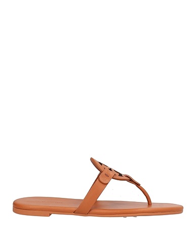 TORY BURCH Flip flops Brown Calfskin
