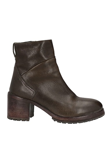 MOMA Ankle boot Dark green Soft Leather