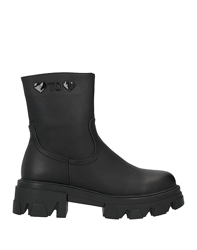 GAI MATTIOLO Ankle boot Black Textile fibers