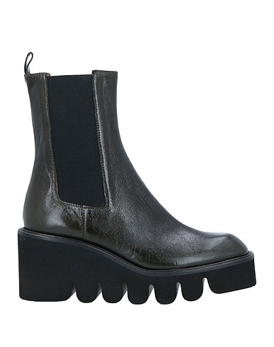 MOT-CLè Ankle boot Dark green Soft Leather