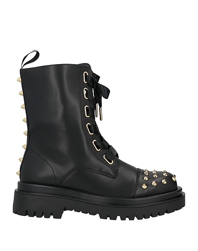 VERSACE JEANS COUTURE Ankle boot Black Textile fibers