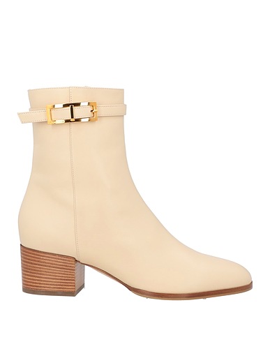 SERGIO ROSSI Ankle boot Cream Soft Leather
