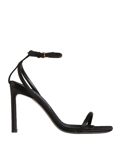 EVANGELIE SMYRNIOTAKI x SERGIO ROSSI Sandals Black Textile fibers
