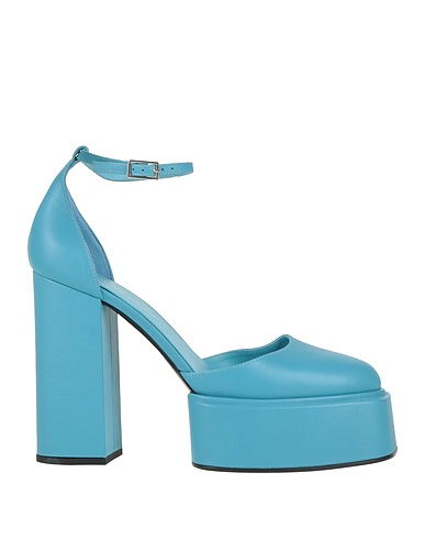 3JUIN Court Light blue Soft Leather