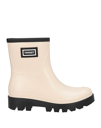 TWINSET Ankle boot Ivory Rubber