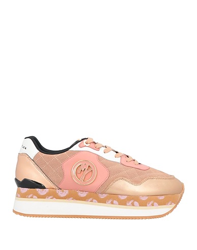 MANILA GRACE Sneakers Antique rose Soft Leather, Textile fibers